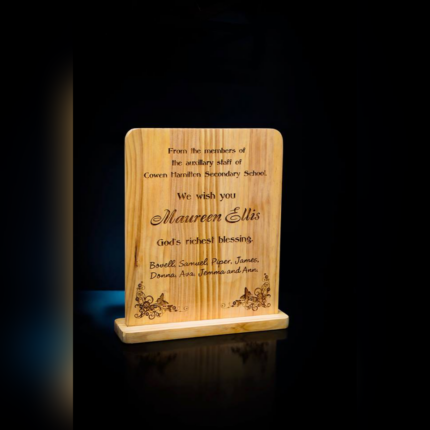 Desktop Wooden Plaque