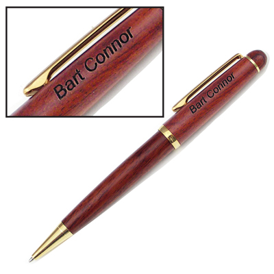 Rosewood Classic Twist Ballpoint Pen